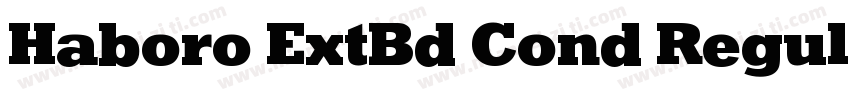 Haboro ExtBd Cond Regular字体转换